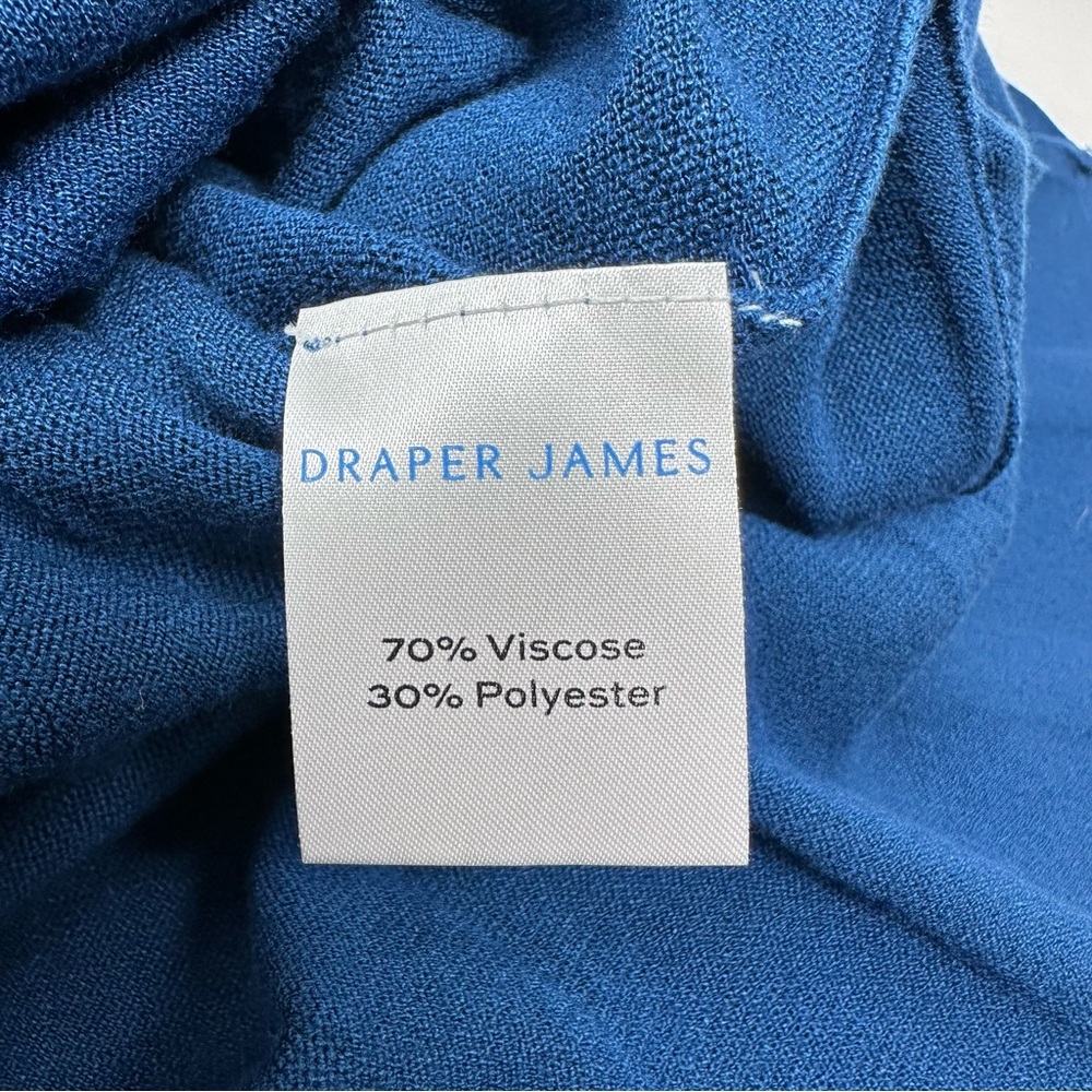 Draper James A-Line Pleated Short Sleeve Knit Sweater Dress Blue Size S - Picture 8 of 8